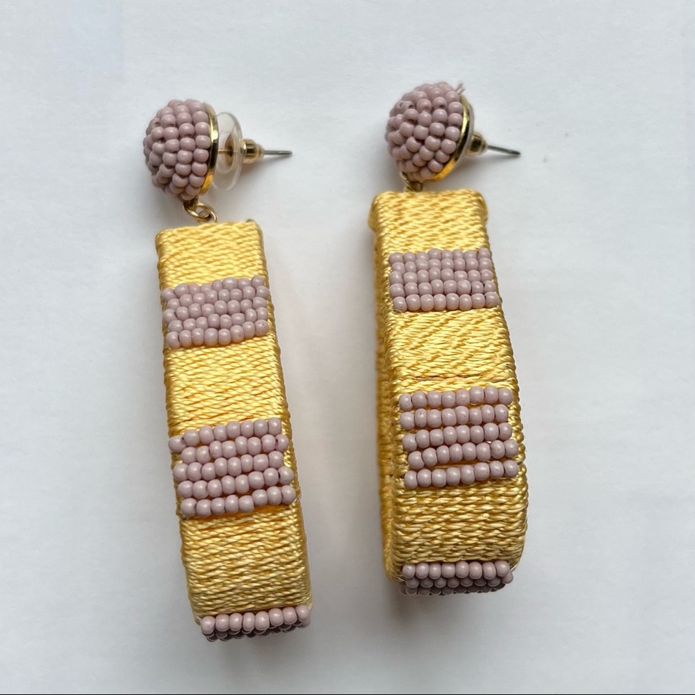 Target Purple Beaded Statement Earrings